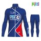 Radtrikot Langarm + Radhose Lange 2017 FDJ Kinder M002