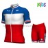 Fahrradtrikot + Radhose 2017 FDJ Kinder M003