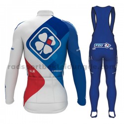 Radtrikot Langarm + Trägerhose Lange 2017 FDJ M001