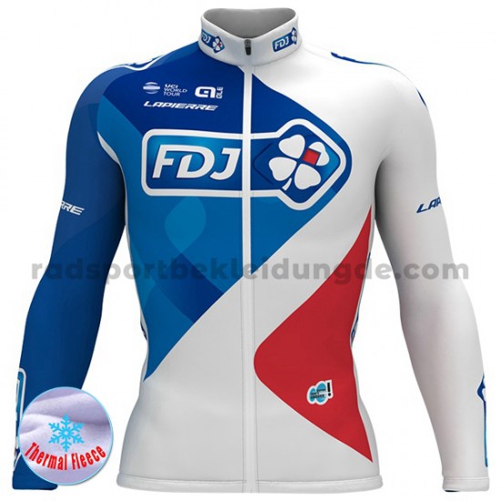 2017 FDJ Radtrikot (Winter Thermal Fleece) M001