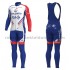 Radtrikot Langarm + Trägerhose Lange 2018 FDJ M001
