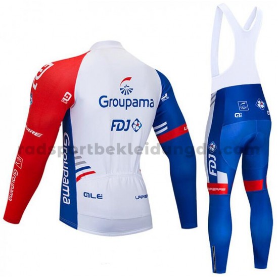 Radtrikot Langarm + Trägerhose Lange 2018 FDJ M001
