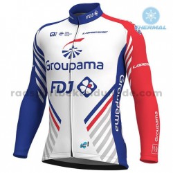 2018 FDJ Radtrikot (Winter Thermal Fleece) M001
