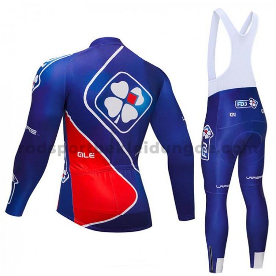 Radtrikot Langarm + Trägerhose Lange 2018 FDJ M002