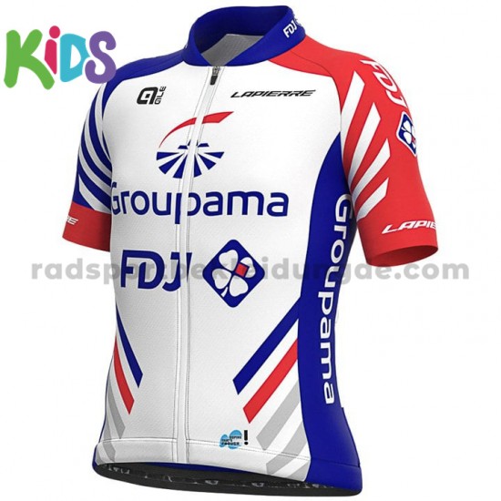 Fahrradtrikot + Radhose 2020 Groupama–FDJ Kinder M001