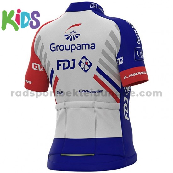 Fahrradtrikot + Radhose 2020 Groupama–FDJ Kinder M001