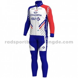 Radtrikot Langarm + Trägerhose Lange 2020 Groupama–FDJ M001