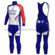 Radtrikot Langarm + Trägerhose Lange 2020 Groupama–FDJ Winter Thermal Fleece M001