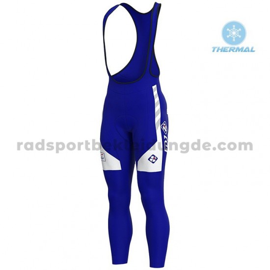 Radtrikot Langarm + Trägerhose Lange 2020 Groupama–FDJ Winter Thermal Fleece M001