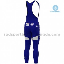 Radtrikot Langarm + Trägerhose Lange 2020 Groupama–FDJ Winter Thermal Fleece M001