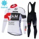 Radtrikot Langarm + Trägerhose Lange 2020 IAM Cycling Winter Thermal Fleece M001