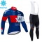 Radtrikot Langarm + Trägerhose Lange 2020 IAM Cycling Winter Thermal Fleece M002
