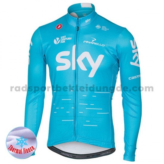 2017 Team Sky Radtrikot (Winter Thermal Fleece) M002