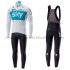 Radtrikot Langarm + Trägerhose Lange 2018 Team Sky M001