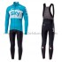 Radtrikot Langarm + Trägerhose Lange 2018 Team Sky M002