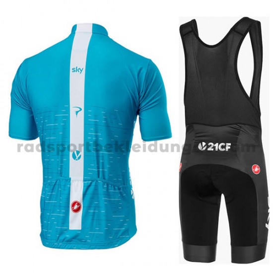 Fahrradtrikot +Trägershort 2018 Team Sky M002