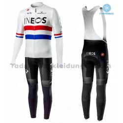 Radtrikot Langarm + Trägerhose Lange 2019 TEAM INEOS Winter Thermal Fleece M001