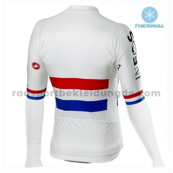 Radtrikot Langarm + Trägerhose Lange 2019 TEAM INEOS Winter Thermal Fleece M001