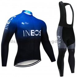 Radtrikot Langarm + Trägerhose Lange 2019 TEAM INEOS M002