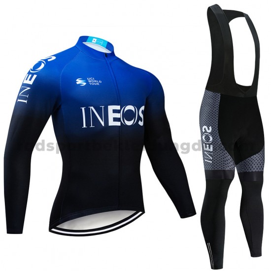 Radtrikot Langarm + Trägerhose Lange 2019 TEAM INEOS M002