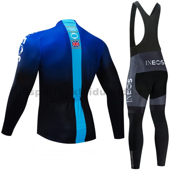 Radtrikot Langarm + Trägerhose Lange 2019 TEAM INEOS M002