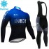 Radtrikot Langarm + Trägerhose Lange 2019 TEAM INEOS Winter Thermal Fleece M002