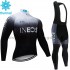 Radtrikot Langarm + Trägerhose Lange 2019 TEAM INEOS Winter Thermal Fleece M003