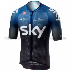 Fahrradtrikot +Trägershort 2019 Team Sky M001