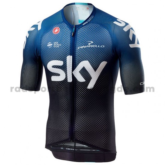 Fahrradtrikot +Trägershort 2019 Team Sky M001