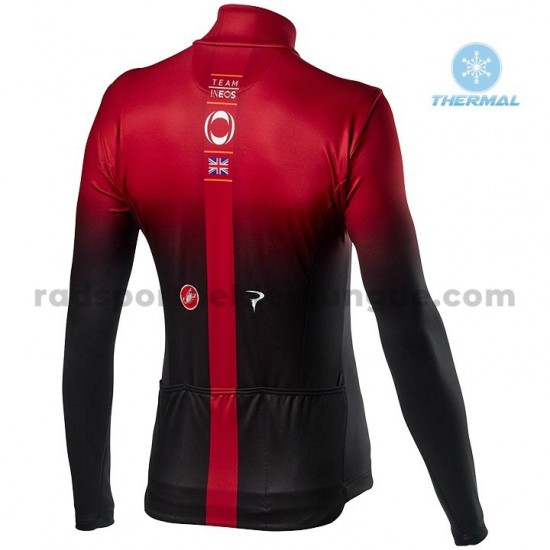 Radtrikot Langarm + Trägerhose Lange 2020 TEAM INEOS Winter Thermal Fleece M001