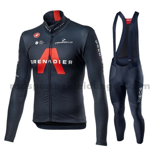 Radtrikot Langarm + Trägerhose Lange 2021 Ineos Grenadiers M001