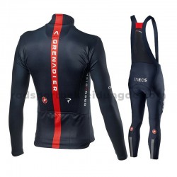 Radtrikot Langarm + Trägerhose Lange 2021 Ineos Grenadiers M001