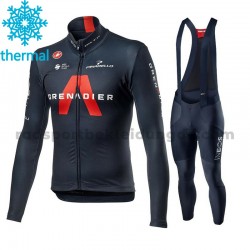 Radtrikot Langarm + Trägerhose Lange 2021 Ineos Grenadiers Winter Thermal Fleece M001