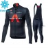 Radtrikot Langarm + Trägerhose Lange 2021 Ineos Grenadiers Winter Thermal Fleece M001