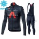 Radtrikot Langarm + Trägerhose Lange 2021 Ineos Grenadiers Winter Thermal Fleece M001