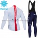 Radtrikot Langarm + Trägerhose Lange 2021 Ineos Grenadiers Winter Thermal Fleece M004