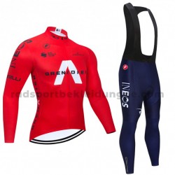 Radtrikot Langarm + Trägerhose Lange 2021 Ineos Grenadiers M005