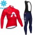 Radtrikot Langarm + Trägerhose Lange 2021 Ineos Grenadiers Winter Thermal Fleece M005