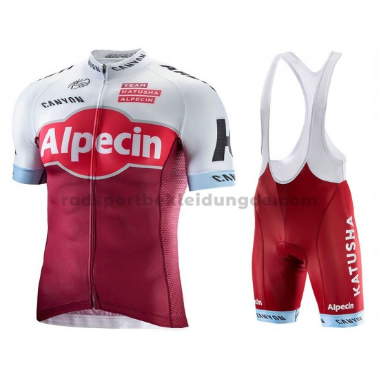 Fahrradtrikot +Trägershort 2017 Team Katusha Alpecin M001
