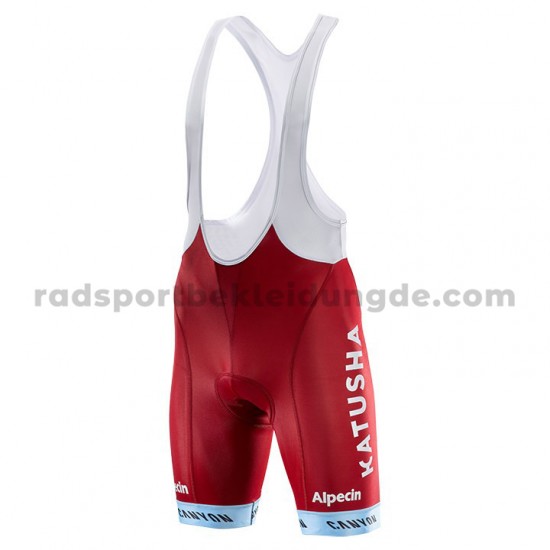 2017 Team Katusha-Alpecin Trägerhose Kurze M001