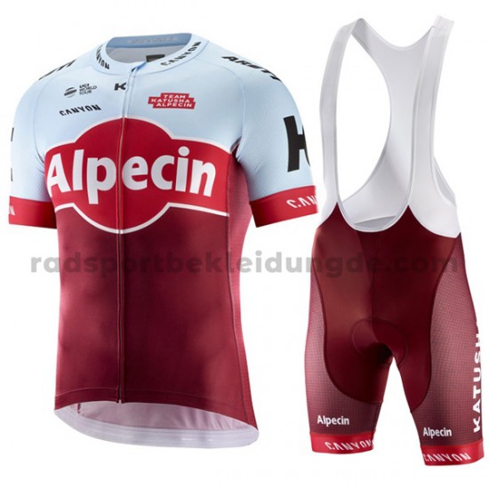 Fahrradtrikot +Trägershort 2018 Team Katusha Alpecin M001