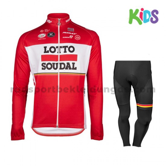 Radtrikot Langarm + Radhose Lange 2017 Lotto Soudal Kinder M001