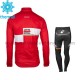 Radtrikot Langarm + Radhose Lange 2017 Lotto Soudal Kinder Winter Thermal Fleece M001