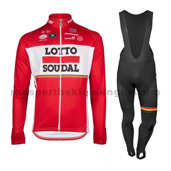 Radtrikot Langarm + Trägerhose Lange 2017 Lotto Soudal M001