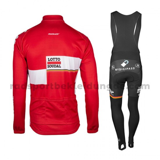 Radtrikot Langarm + Trägerhose Lange 2017 Lotto Soudal M001