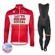 Radtrikot Langarm + Trägerhose Lange 2017 Lotto Soudal Winter Thermal Fleece M001