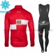 Radtrikot Langarm + Trägerhose Lange 2017 Lotto Soudal Winter Thermal Fleece M001