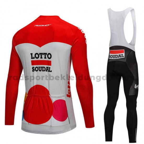 Radtrikot Langarm + Trägerhose Lange 2018 Lotto Soudal M001