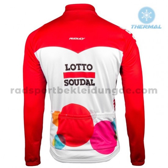 Radtrikot Langarm + Trägerhose Lange 2018 Lotto Soudal Winter Thermal Fleece M001