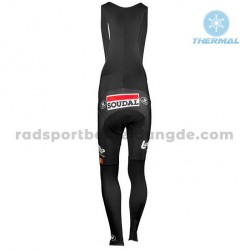 Radtrikot Langarm + Trägerhose Lange 2018 Lotto Soudal Winter Thermal Fleece M001